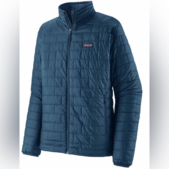 New Patagonia Nano Puff Jacket Lagom Blue Insulated Primaloft Mens Winter Coat - Picture 4 of 6